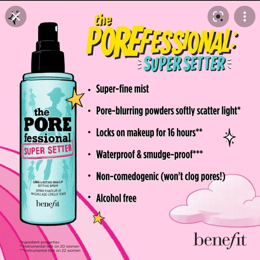 💕⭐️Benefit Pore Fessional Super Setting Spray